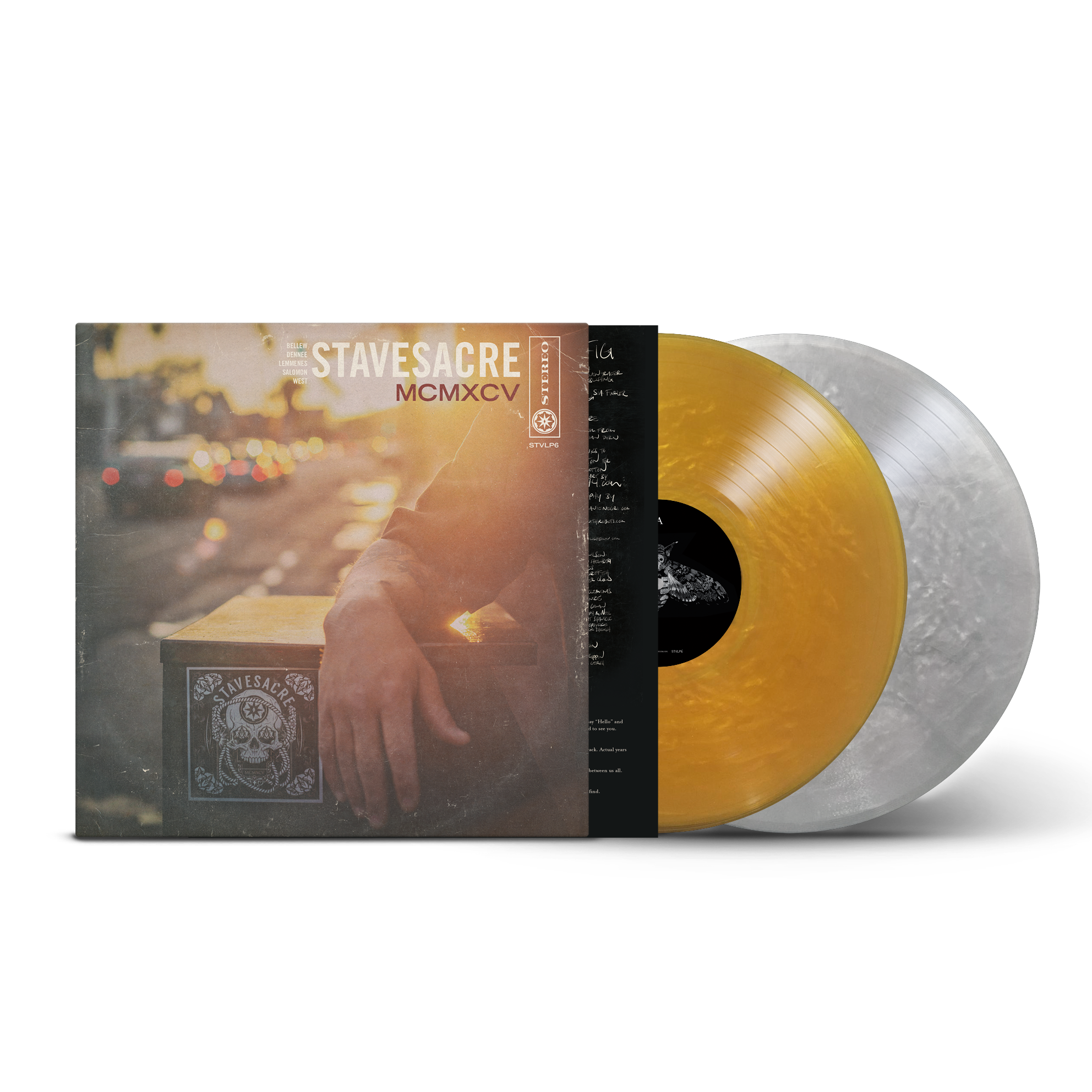 Stavesacre – MCMXCV (1995) CLEAR ORANGE WITH HD GOLD SWIRL