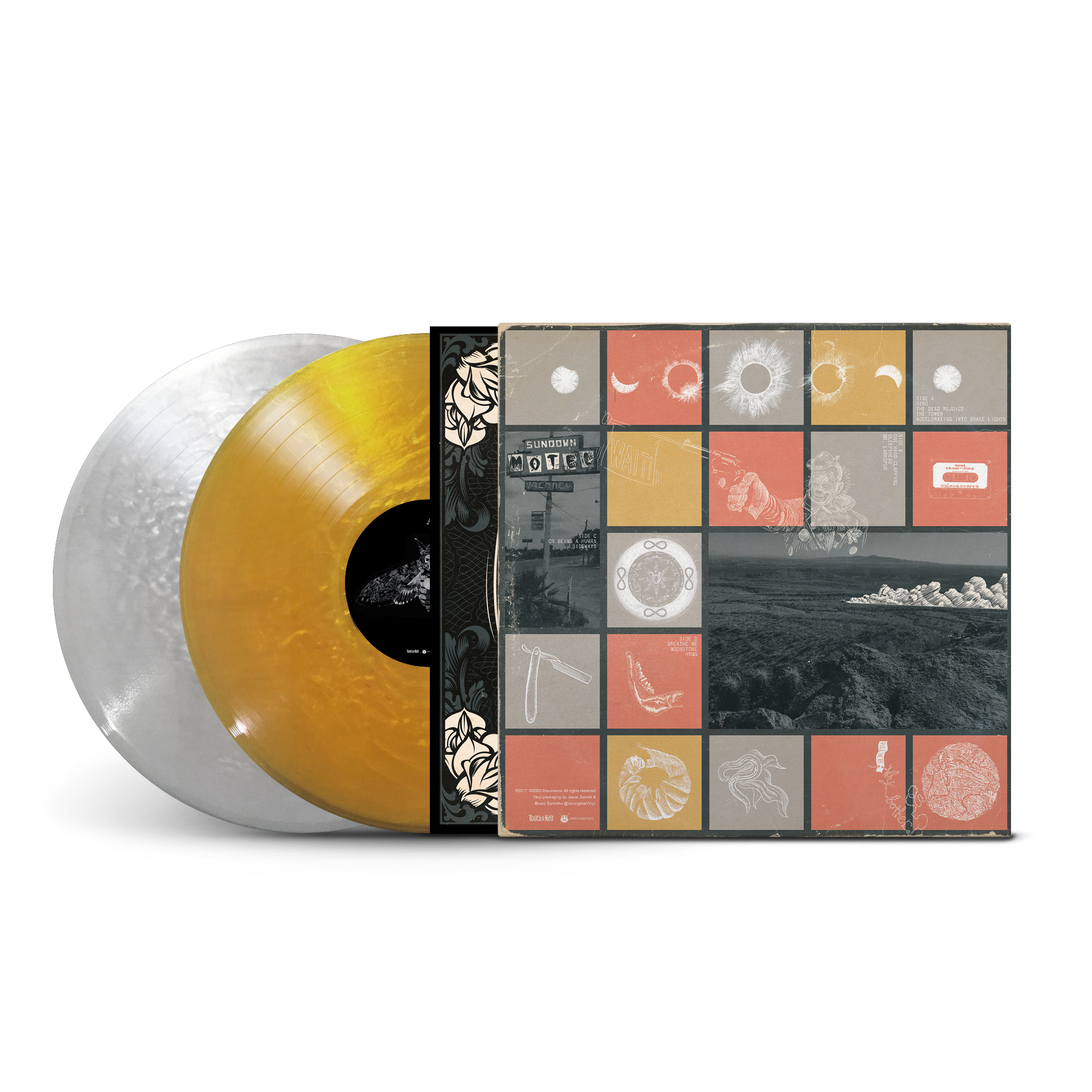 Stavesacre – MCMXCV (1995) CLEAR ORANGE WITH HD GOLD SWIRL